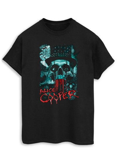 Alice Cooper Skull Men Black T-Shirt