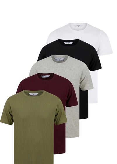 Tokyo Laundry Multi 5-Pack Cotton Short-Sleeve Crew Neck T-Shirts