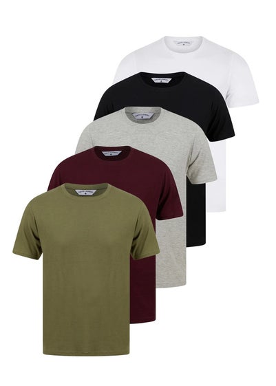 Tokyo Laundry Multi 5-Pack Cotton Short-Sleeve Crew Neck T-Shirts