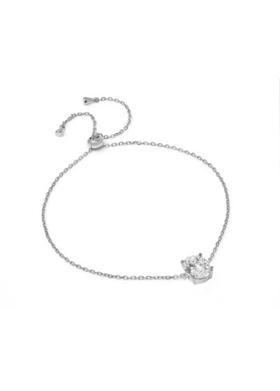 Say It With Silver Oval Bracelet