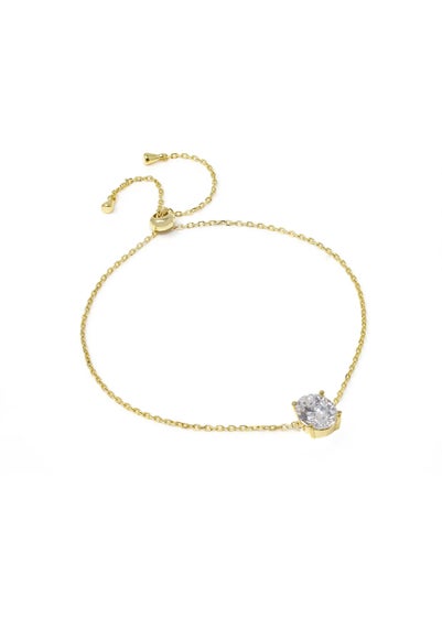 Say It With Gold Oval Bracelet