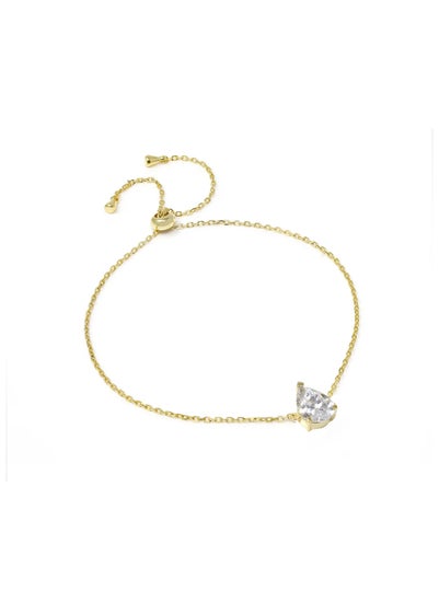 Say It With Gold Pear Bracelet