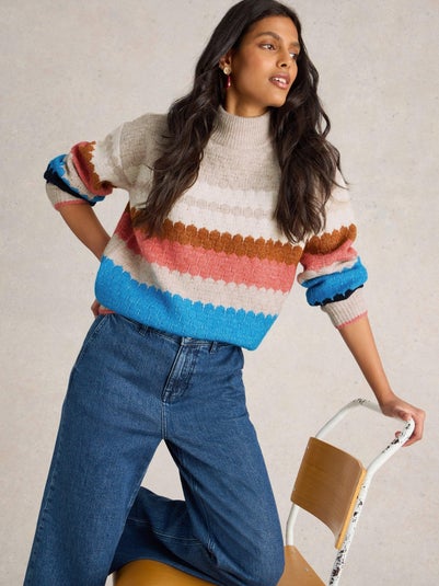 Pullover Shelly mit Colour-Block-Design