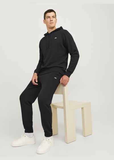 JJ Rebel Black Logo Jogging Bottoms