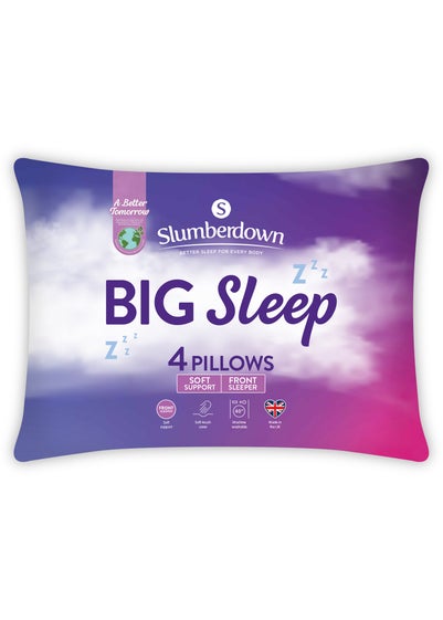 4 Pack Slumberdown Big Sleep Pillows