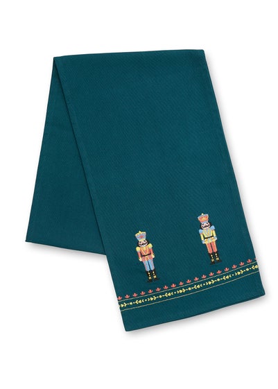 Catherine Lansfield Christmas Nutcracker Embroidered Cotton Dining Table Runner (32x220 cm)