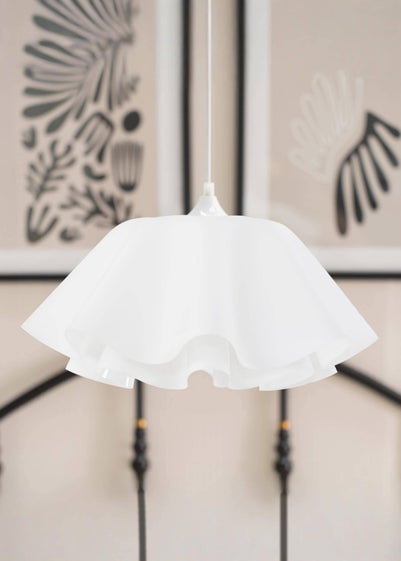 ValueLights Kumo White Acrylic Pendant Ceiling Light