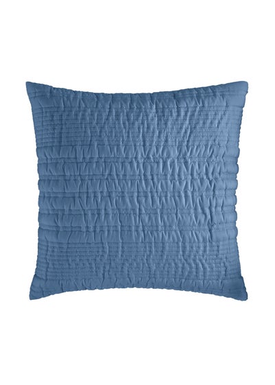 Catherine Lansfield Lennon Stripe Seersucker Cushion (45x45cm)