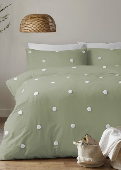 Appletree Boutique Dot Garden Green Duvet Cover Set