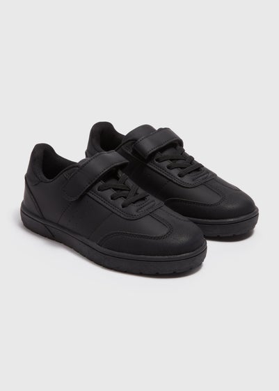 Boys Black School Trainers (Younger 10-Older 6)