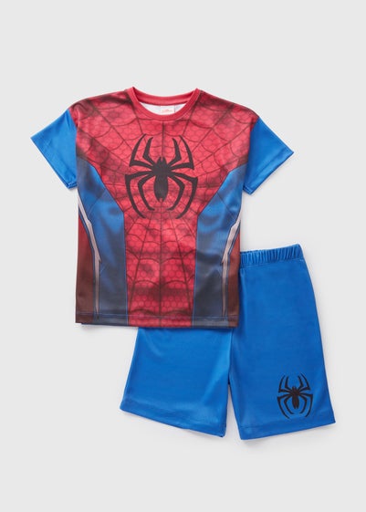 Spiderman Blue Top & Shorts Set (1-7yrs)