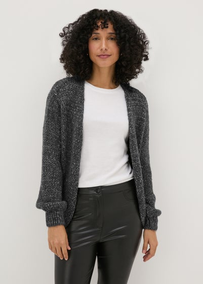 Grey Sparkle Lofty Cardigan