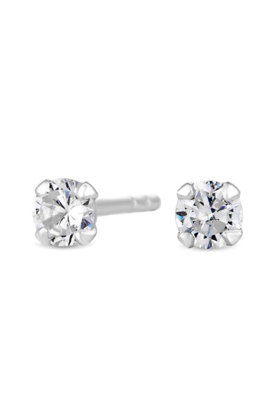 Simply Silver Sterling Silver 925 Cubic Zirconia Small Stud Earring