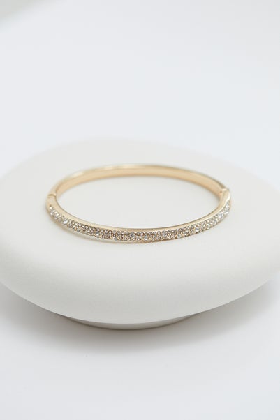 Jon Richard Gold Plated Pave Bangle