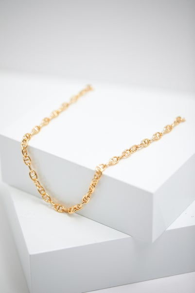 Jon Richard Gold Plated T Bar Long Drop Necklace