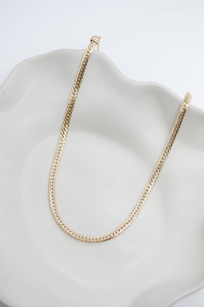 Jon Richard Gold Plated Herringbone Chain Necklace