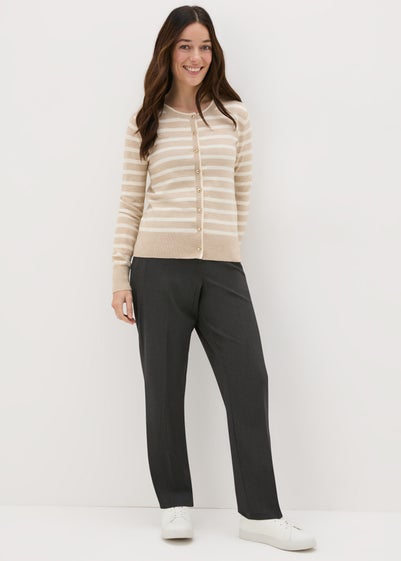 Et Vous Grey Straight Leg Trousers