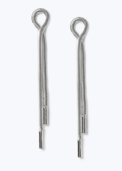 Muse Silver Snake Chain Drop Earring