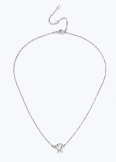 Muse Silver Heart Pendant Necklace