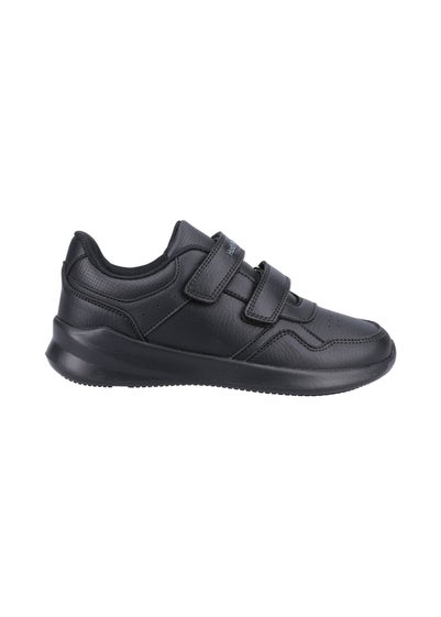 Hush Puppies Unisex Black Marling Easy Senior School Shoes (Older 3-5)