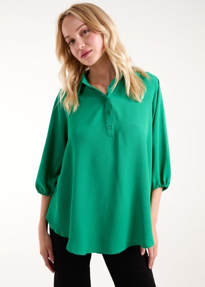 Blue Vanilla Green Batwing Shirt