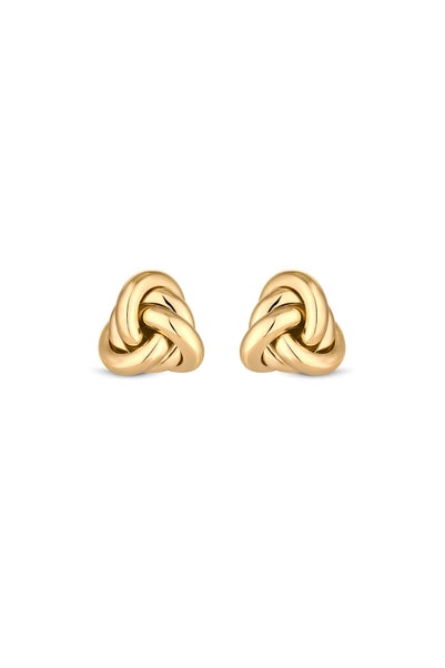 Jon Richard Vintage Inspired Gold Plated Knot Stud Earrings