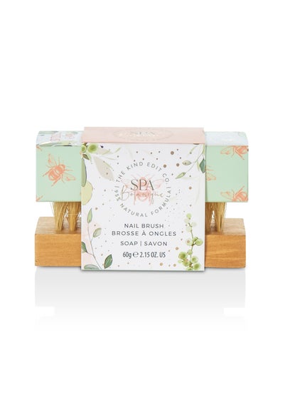 The Kind Edit Co Spa Botanique Soap and Nail Brush Set