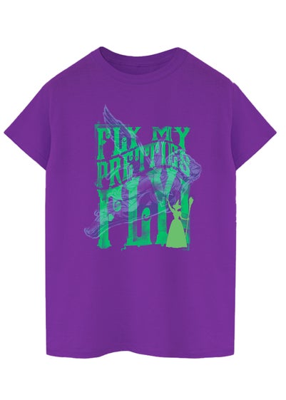 Wizard of Oz Fly Purple Boyfriend Fit T-Shirt