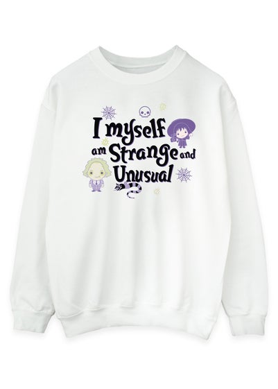 Beetlejuice Strange And Unusual White Sweatshirt