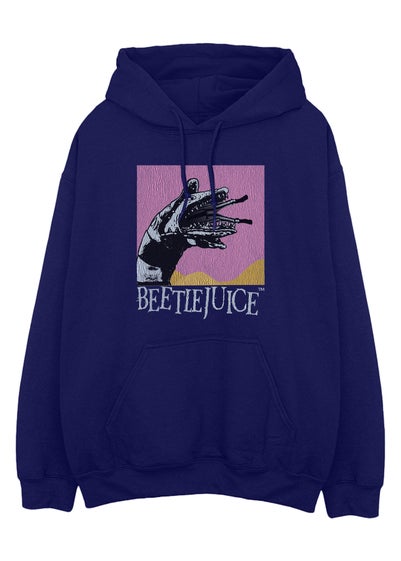 Beetlejuice Snake Navy Hoodie