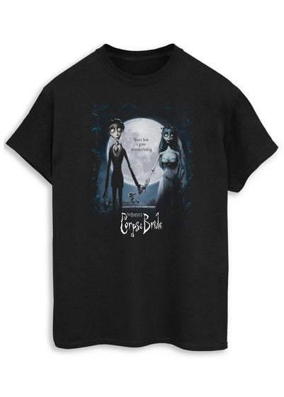 Corpse Bride Poster Women Black Boyfriend Fit T-Shirt