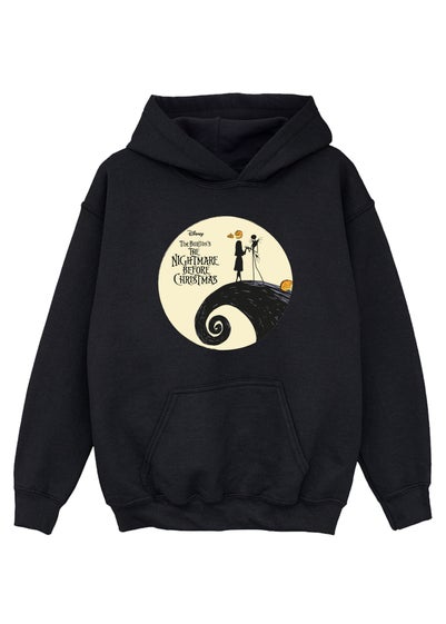 Disney Kids Black The Nightmare Before Christmas Moon Hoodie (3-13 Years)