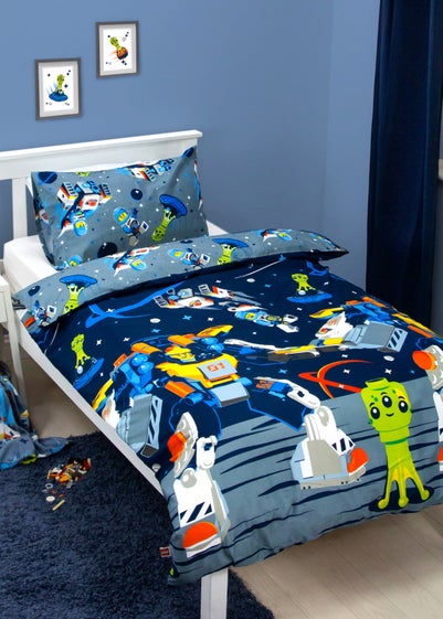 Lego Reversible 2 Piece Brushed Microfiber Duvet Set