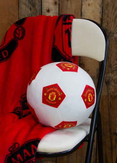 Manchester United Soccer 3D Round Ball Decorative Cushion