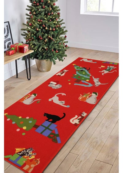 Homemaker Christmas Cats Runner