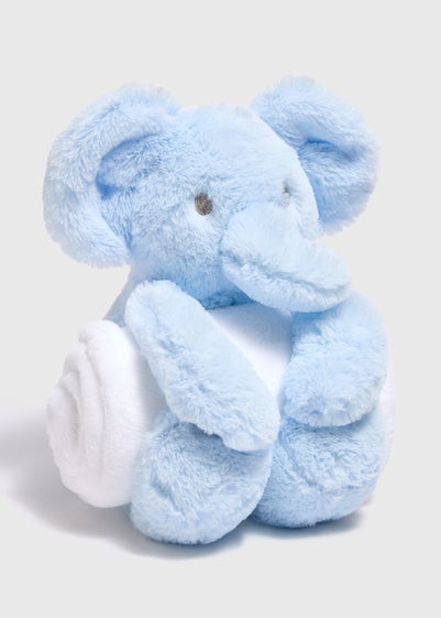 Baby Blue Elephant Roll Up Blanket (100x75cm)