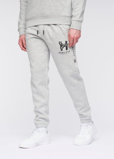 Henleys Grey Marl Tapehen Joggers