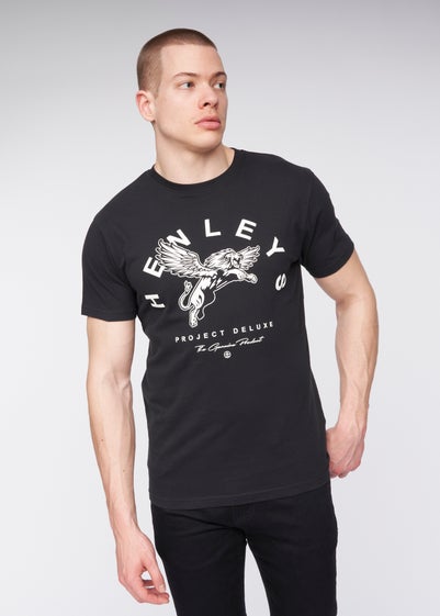 Henleys Black  Colhen T-Shirt