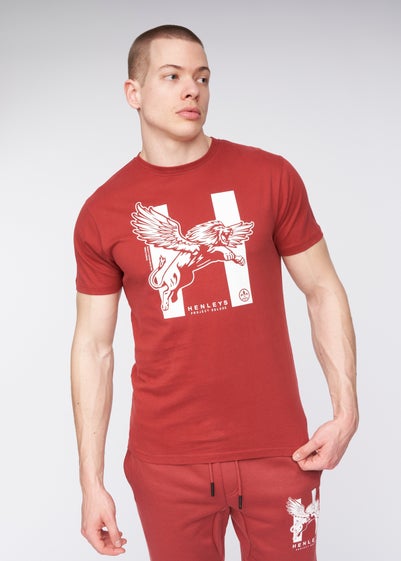 Henleys Deep Red Curveball T-Shirt