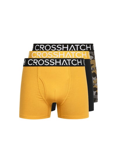 Crosshatch Yellow  Payso Boxers (3 Pack)