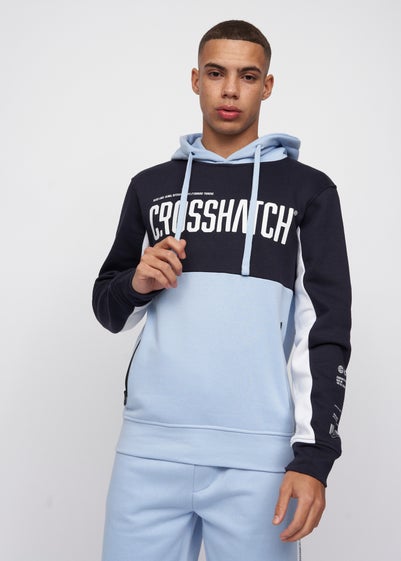 Crosshatch Navy/Light Blue Compounds Hoodie