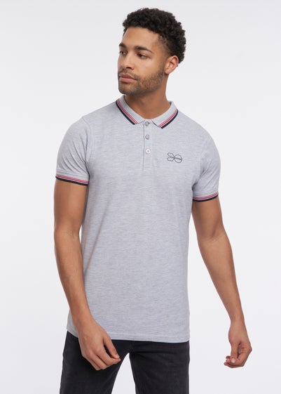 Crosshatch Grey Marl Marples Polo