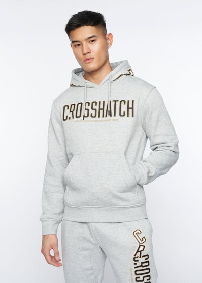 Crosshatch Light Grey Marl Doddington Hoodie