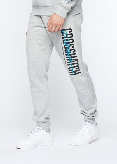 Crosshatch Light Grey Marl Gooch Joggers