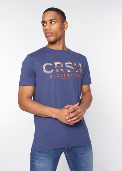 Crosshatch Denim Blue  Fratter T-Shirt