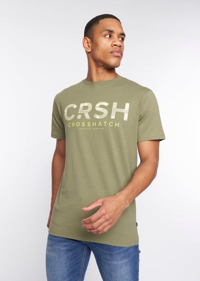 Crosshatch Olive   Fratter T-Shirt