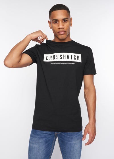 Crosshatch Black  Selworthy T-Shirt