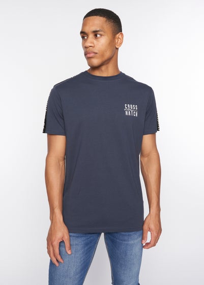 Crosshatch Navy  Tugford T-Shirt