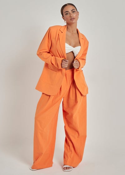 Urban Bliss Orange Linen Trouser