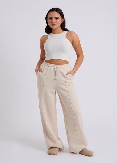 Urban Bliss Cream Wide Leg Jogger